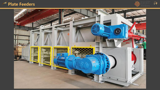 Máquina de alimentación de cajas de fábrica de fabricación de ladrillos de arcilla con alimentador de cajas de placas de cadena de 120 toneladas por hora