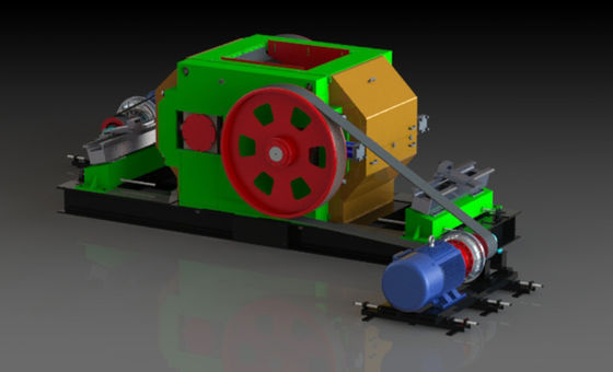 Máquina de fabricación de ladrillos de arcilla con trituradora de rodillos finos de alta velocidad para la preparación de materia prima y mejora de la plasticidad de los ladrillos