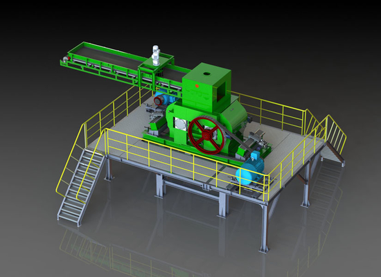 GS1080 refinan la trituradora del molino de la máquina de pulir del rollo para el proceso de minerales