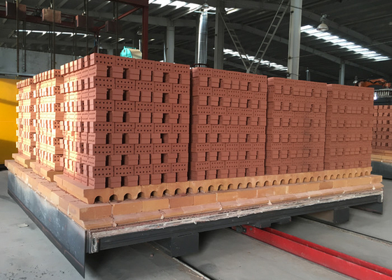 El ladrillo rojo automático lleno encendió tecnología de la planta del horno de túnel del ladrillo de la arcilla del horno de ladrillos en Bangladesh la India