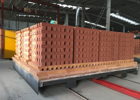 El ladrillo rojo automático lleno encendió tecnología de la planta del horno de túnel del ladrillo de la arcilla del horno de ladrillos en Bangladesh la India
