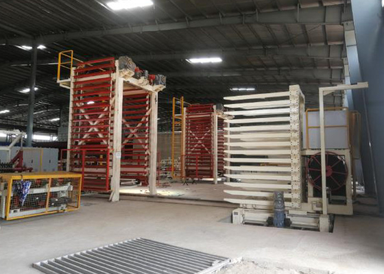 Clay Brick Dryer Machine auto 100000 PC hizo salir por dos veces que fijaban la leña
