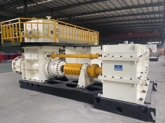 Diente de Clay Brick Forming Machine Mixing del extrusor del vacío del acero de carbono de EV60A