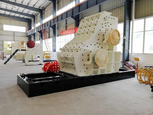 Máquina automática doble de acero de la trituradora de martillo del equipo de proceso de minerales del rodillo