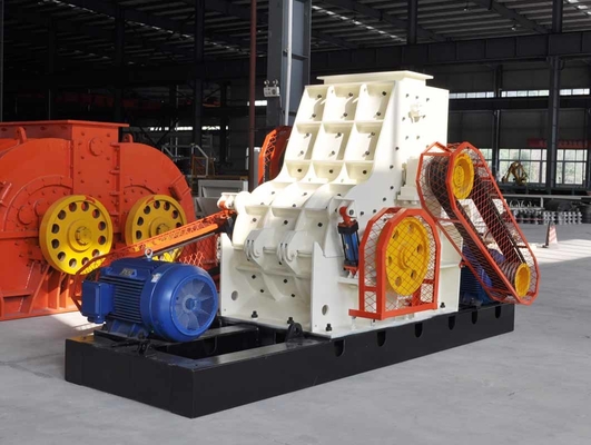 Máquina automática doble de acero de la trituradora de martillo del equipo de proceso de minerales del rodillo