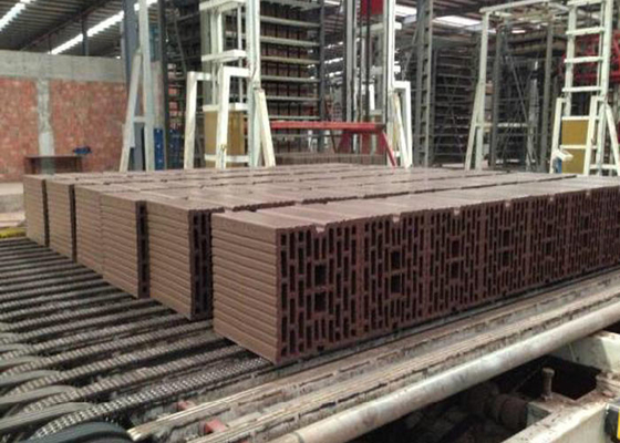 Bloque que entrelaza automático rojo del hueco que hace el extrusor del vacío de la máquina