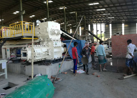 Cadena de producción completamente automática de los ladrillos de la arcilla de la maquinaria del extrusor del vacío del material de construcción ladrillo que hace la maquinaria