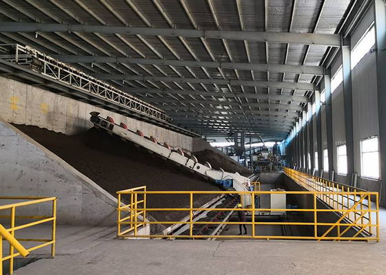 Sitio de envejecimiento de rosario del almacenamiento de la materia prima de Clay Brick Production Line Auto