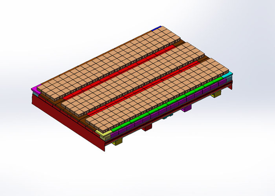 BBT modificó a Clay Brick Tunnel Kiln Cart para requisitos particulares con el dispositivo de escape