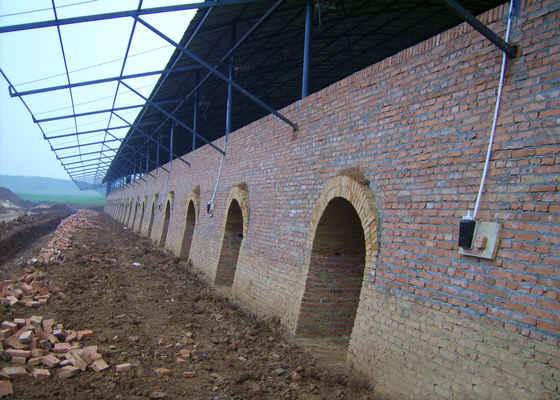 Línea de Clay Hollow Brick Machine Production para la planta del horno de Hoffman