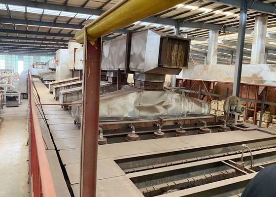 Línea de producción automática para la fabricación de bloques huecos de arcilla con secador de túnel y grandes capacidades de 800 toneladas / día