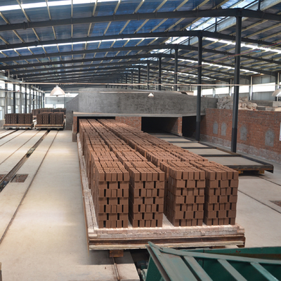 Horno túnel completamente automático para ladrillos de arcilla con cámara secadora
