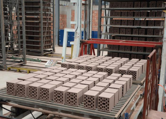 sistema automático de la cámara de secado del bloque del suelo de la máquina del secador del ladrillo de la arcilla 290KW