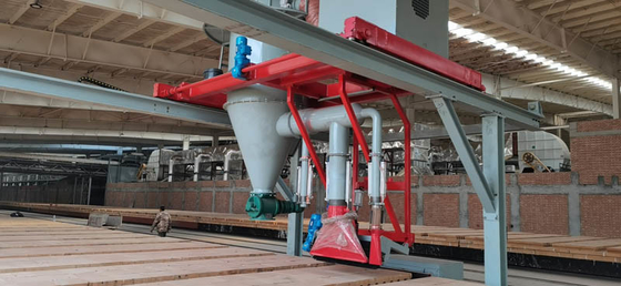 Línea de producción de ladrillos de arcilla de 0,12 m/s, aspiradora automática para carro de horno