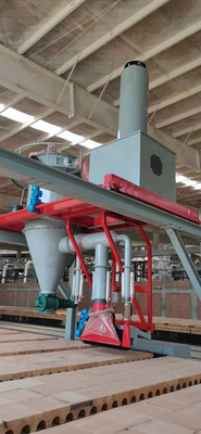 Línea de producción de ladrillos de arcilla de 0,12 m/s, aspiradora automática para carro de horno