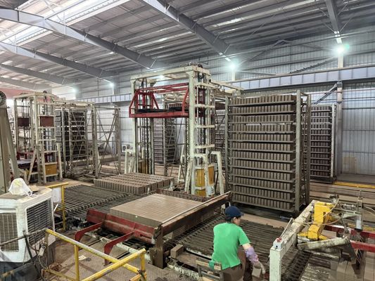 Proyecto de secador de túneles con sistema de secado automático completo de ladrillos de arcilla roja
