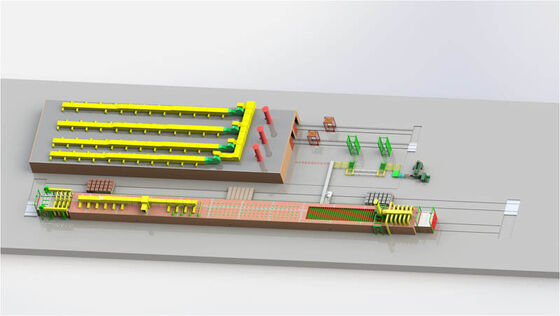 100 a 1.200 toneladas/día línea de producción de ladrillos de arcilla totalmente automática con secador de túnel y horno de túnel para la fabricación de ladrillos de arcilla